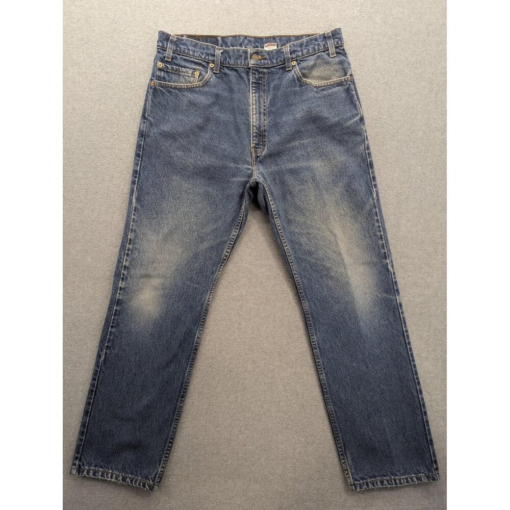 Vintage Levis 505 Jeans Mens 36x30 Blue Regular Fit Straight Leg Medium Wash 90s